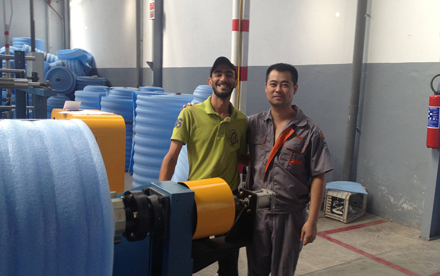 Expanded Ps Foam Sheet Machine Supplier's customer