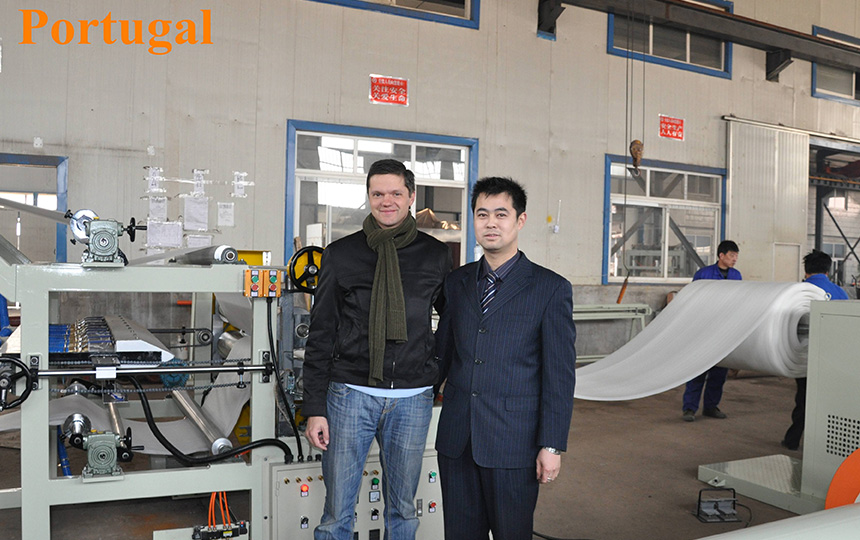 Extrusion Pe Foam Net Machine Supplier's customer